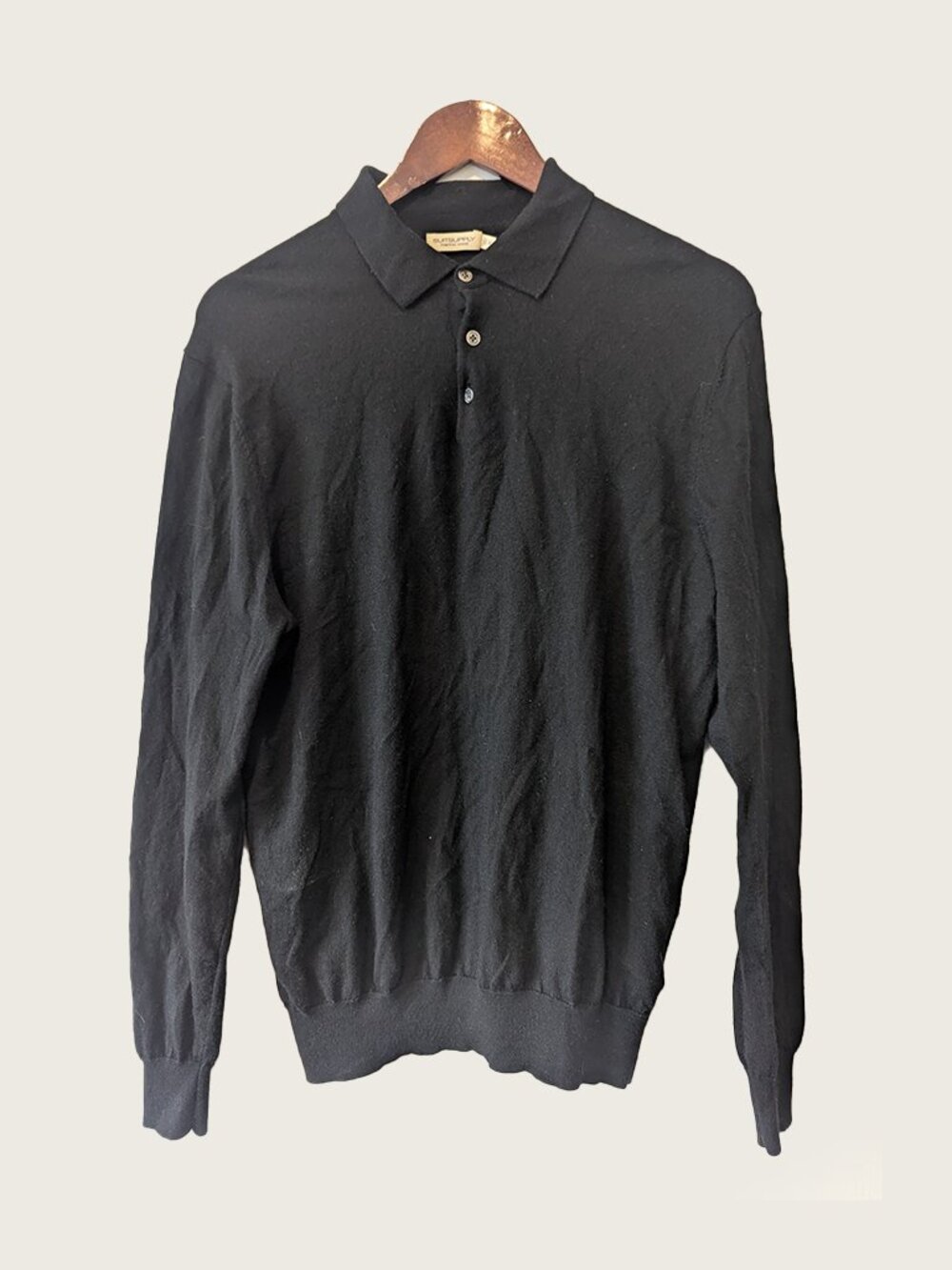 SUITSUPPLY - 100% Wool buttoned sweater - Sz XL
